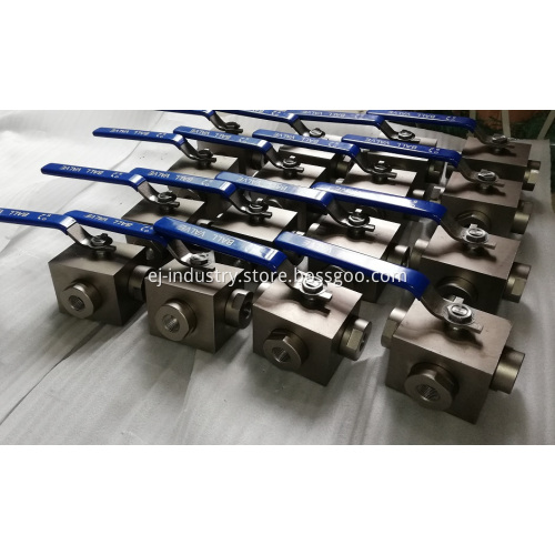 3 way floating ball valve